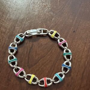 EUC Brighton Silver Link Bracelet with multiple colors!